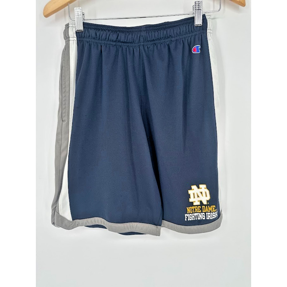 Champion Men’s Medium Notre Dame Navy Blue Shorts‎ Fighting Irish 9" Athletic